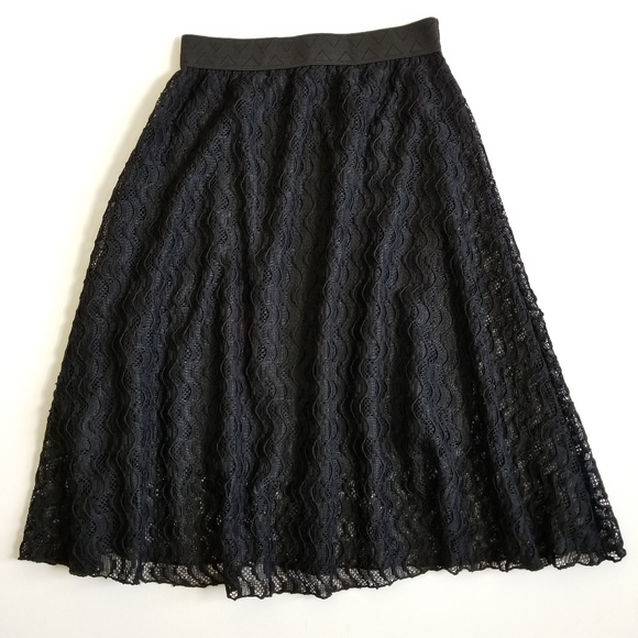 LuLaRoe Dresses & Skirts - Lularoe Black Lace Lola Skirt
